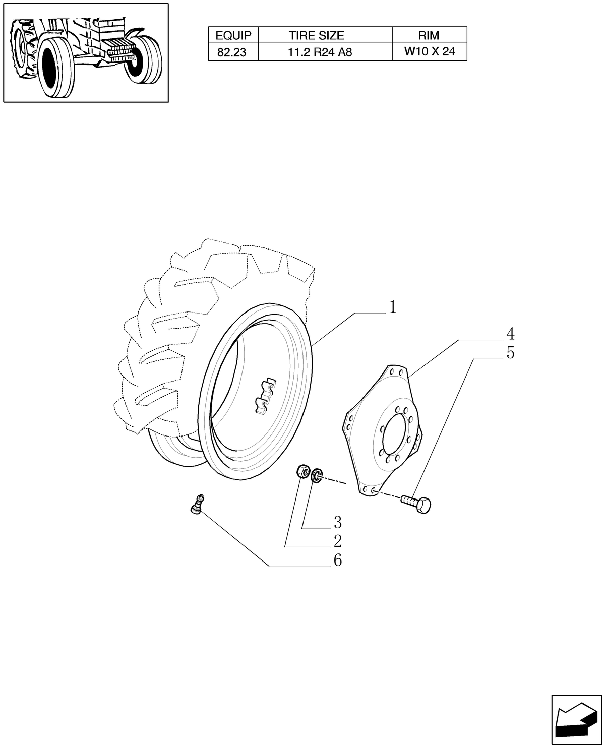 TN70A(2) 82.00[01]-DRIVING-WHEELS-4WD — BRIM:PARTS_NEW-HOLLAND_2