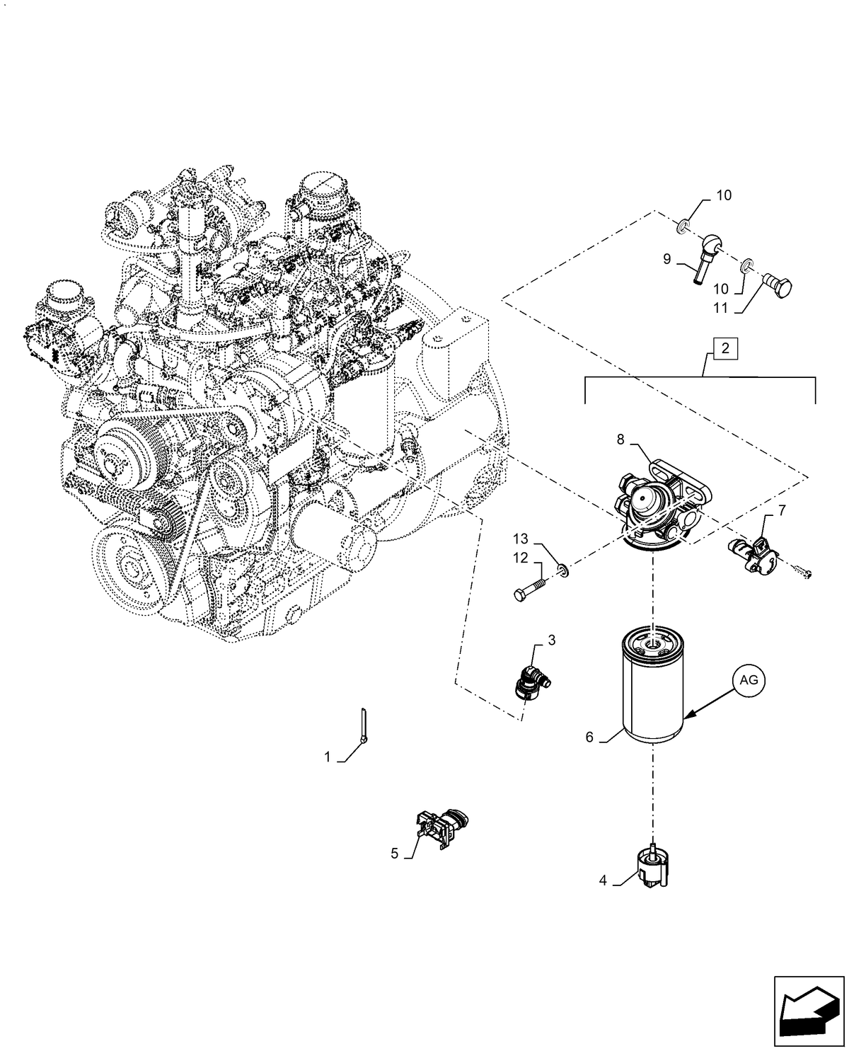 WM70 10.206.AG[03]-VAR-338176082-338177082-FILTER-ENGINE-PRE-FUEL-;-(V ...