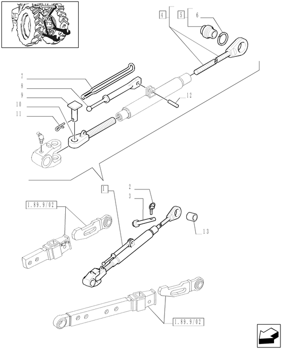 TM120 LIFT LINK END ASSY