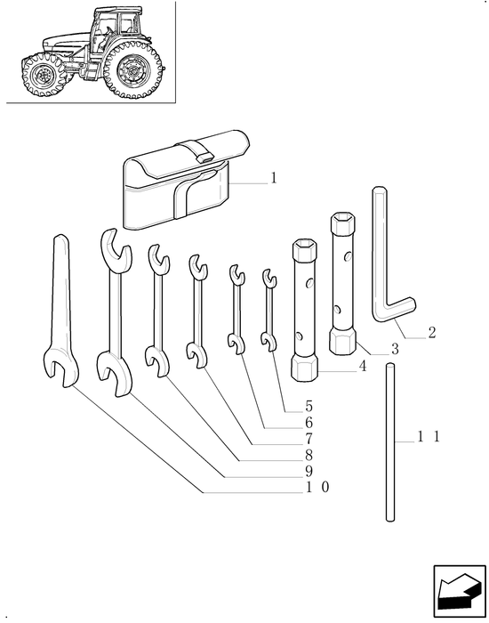 TM120 OPEN END WRENCH