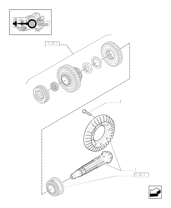 TN75A BEVEL GEAR