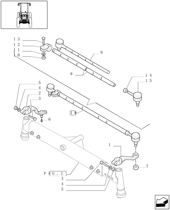 TN70A(2) TRACK ROD ASSY