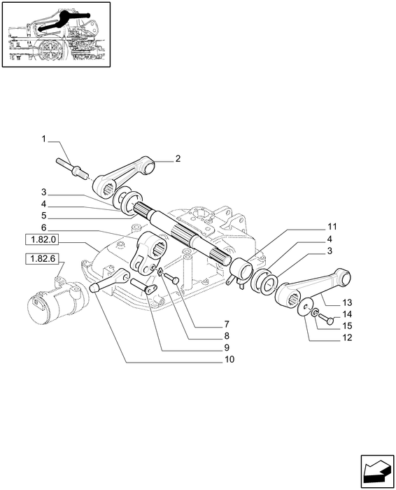 TN95A CONTROL SHAFT