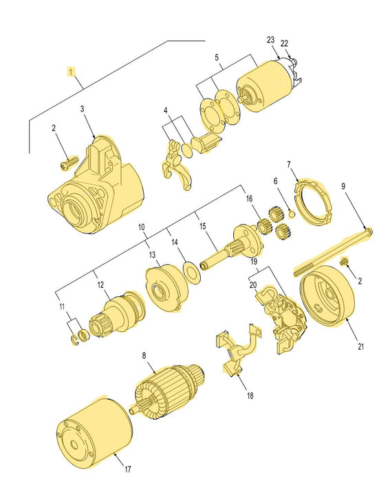 TC29DA STARTER MOTOR