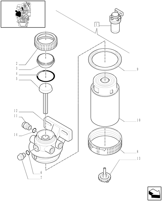 TM120 FUEL FILTER