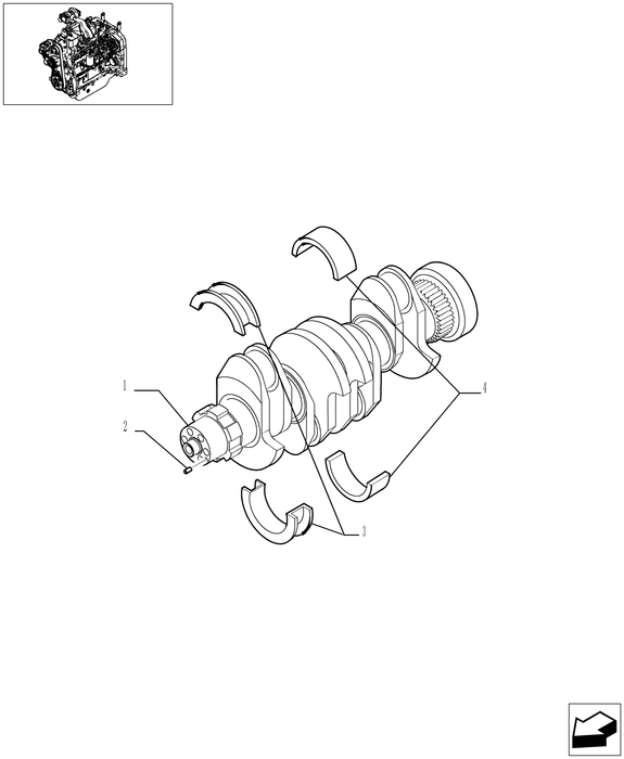 TN95A CORE-CRANKSHAFT