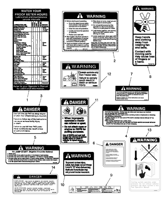 TC29DA WARNING DECAL