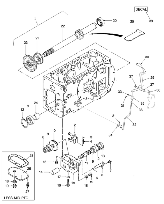 TC29DA COUNTERSHAFT