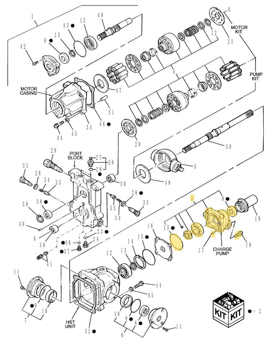 TC29DA HYDROSTATIC PUMP