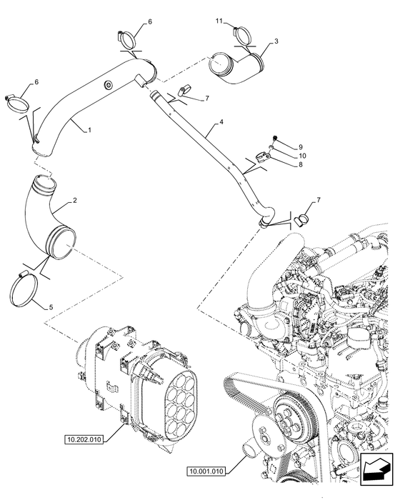 PS75 AIR INTAKE TUBE