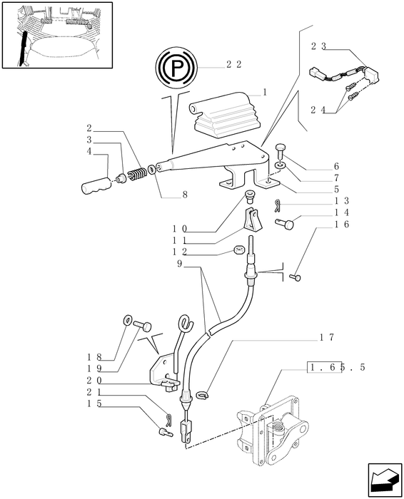 TM120 PARK BRAKE SWITCH