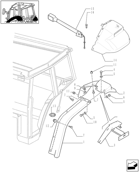 TM120 REAR FENDER