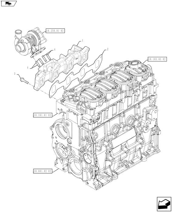 WM75(2) EXHAUST MANIFOLD