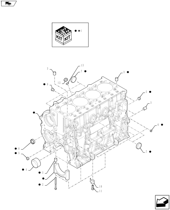 WM75(2) CYLINDER BLOCK