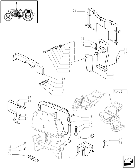 TN75A CAB GLASS ASSY