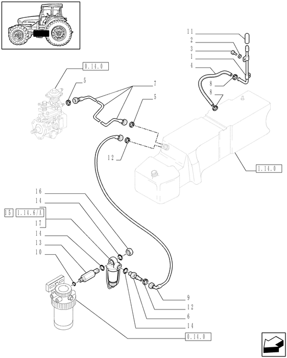 TM120 HYD CONNECTOR