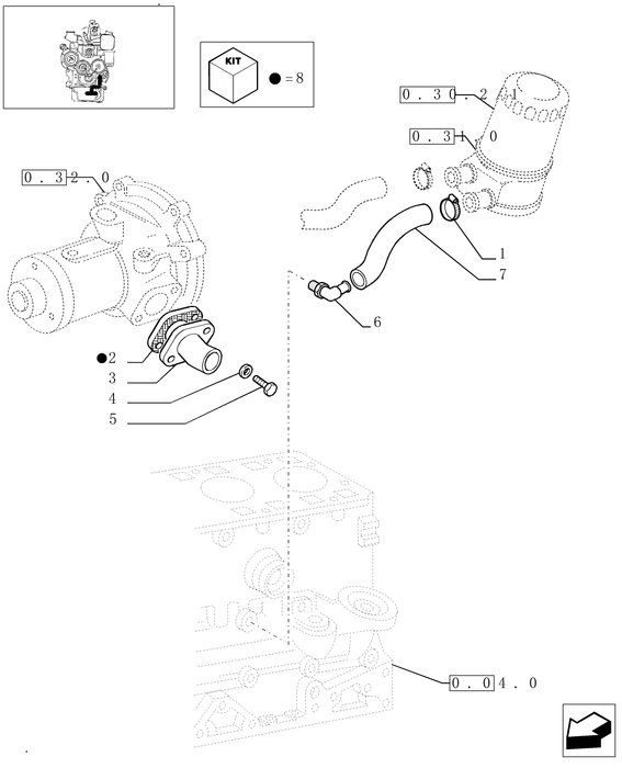 TN75A HYD CONNECTOR