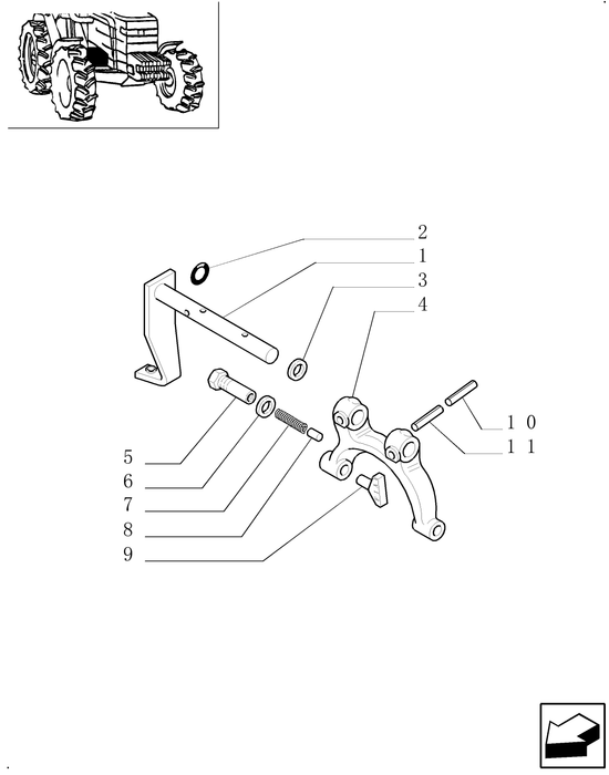 TM120 SHIFTER FORK