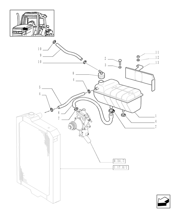 TM120 RESERVOIR, COOLANT E