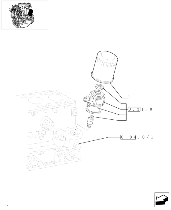 TN75A ENGINE OIL FILTER