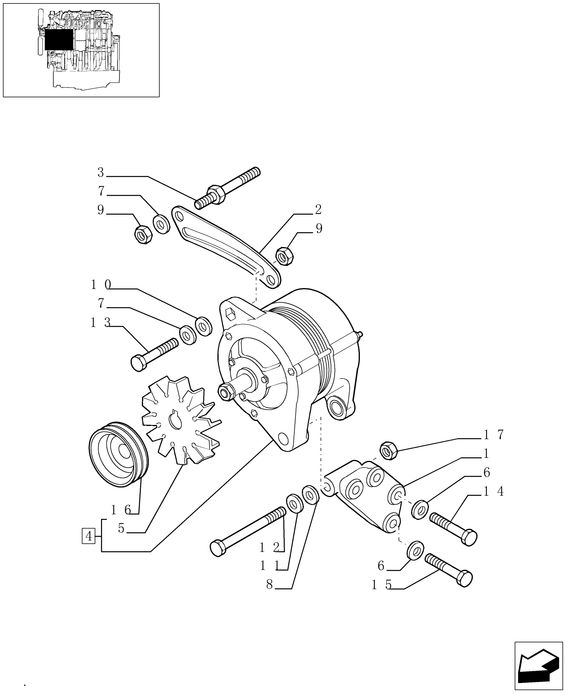 TN75A CORE-ALTERNATOR