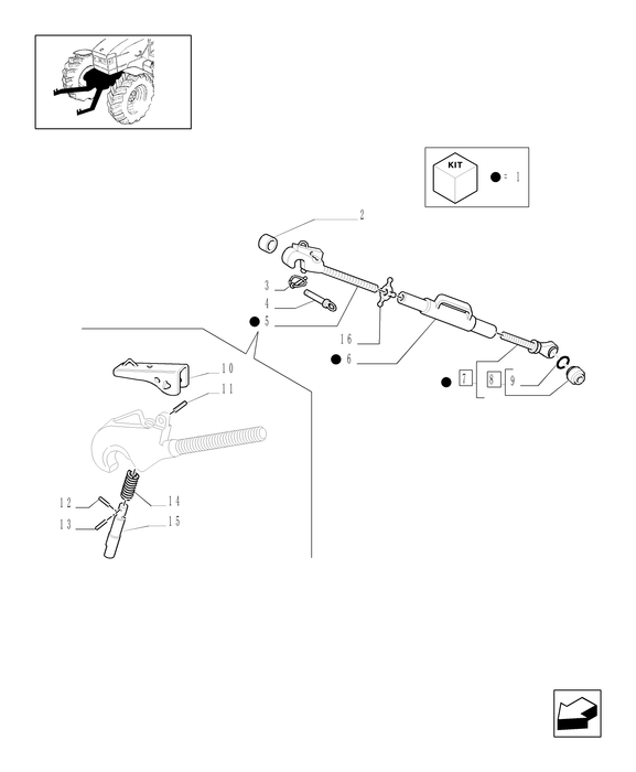 TM120 LOCK PIN