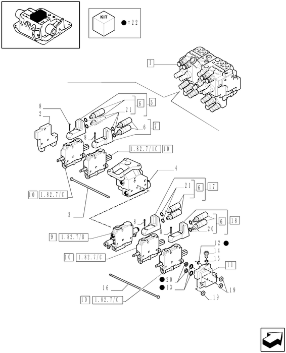 TM120 HYD VALVE SECTION