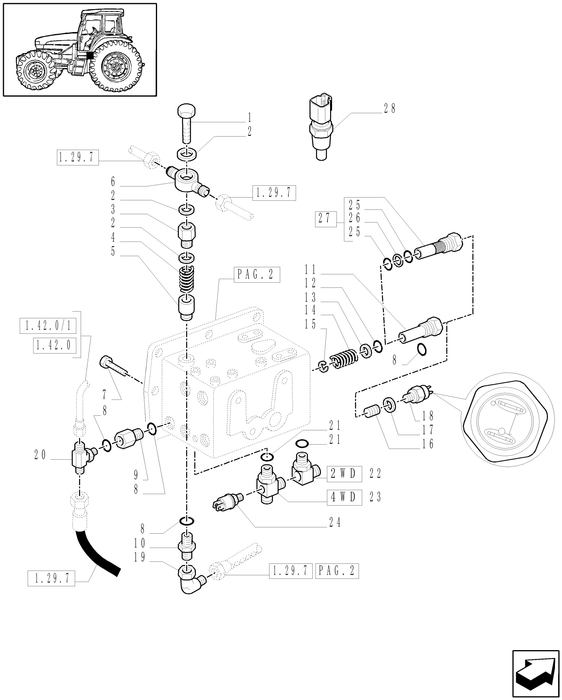 TM120 HYD CONNECTOR