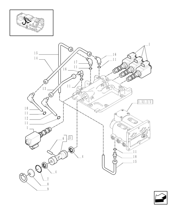 TM120 HYD CONNECTOR