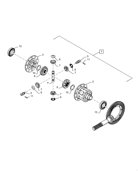 WM75(2) DIFFERENTIAL ASSY