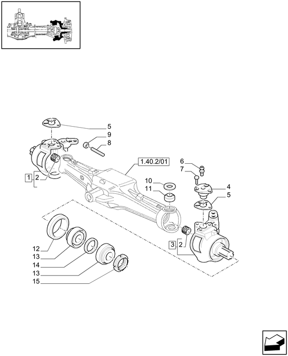 TN75A REMAN-AXLE