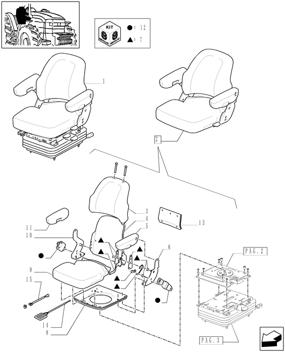 TM120 DRIVER SEAT