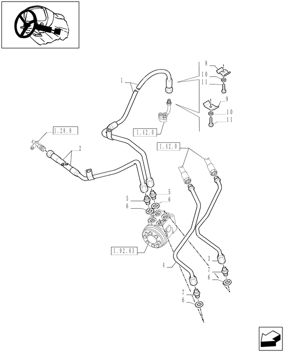 TN75A HYD CONNECTOR