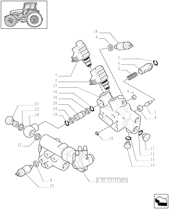 TM120 HYD CONNECTOR