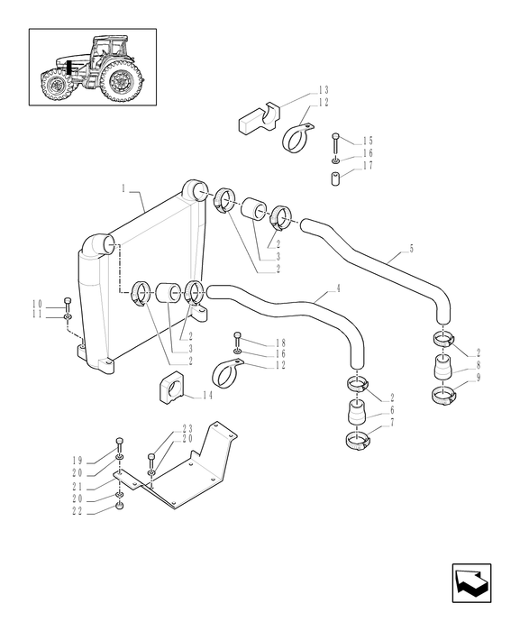 TM120 INTAKE AIR HOSE