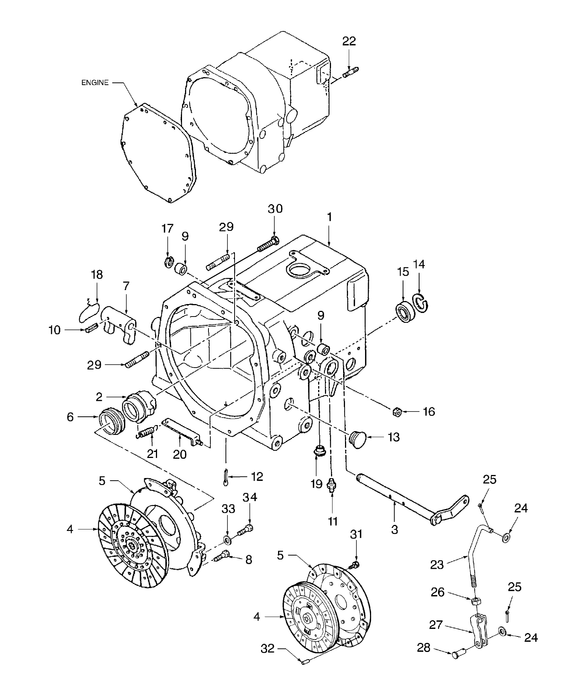 TC29DA CLUTCH, PRESSURE PLA