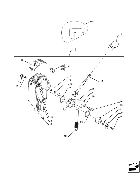 PS75 CONTROL LEVER