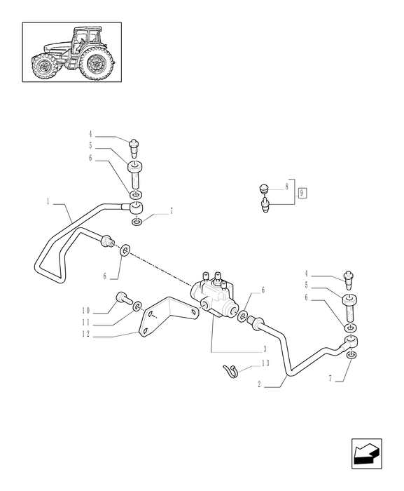 TM120 BRAKE LINE