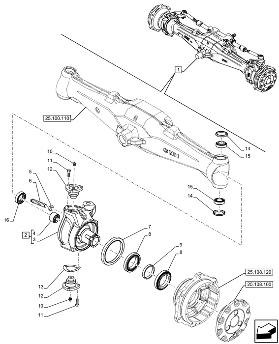 PS75 STEERING KNUCKLE