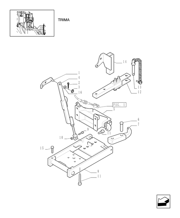 TN75A DRAWBAR