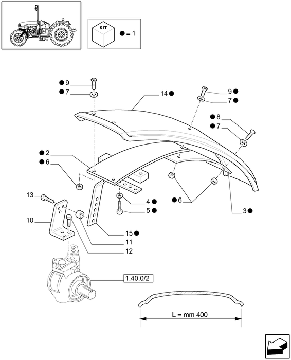 TN75A FRONT FENDER