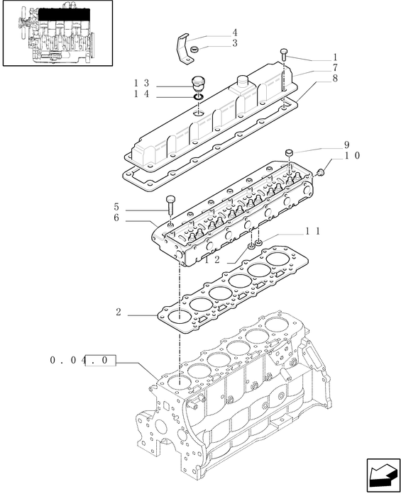 TM120 CORE-CYLINDER HEAD