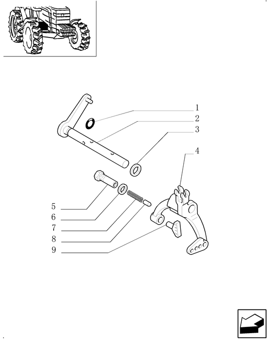 TM120 SHIFT RAIL