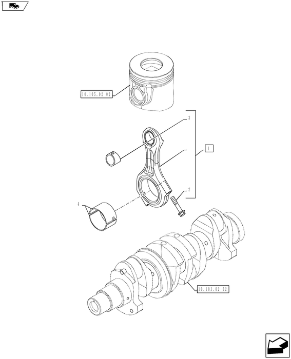 WM75(2) SET OF CONN ROD BRGS U/S