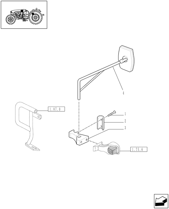 TN95A REAR VIEW MIRROR