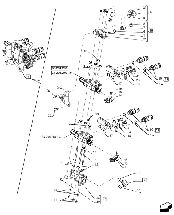 PS75 HYD CONNECTOR