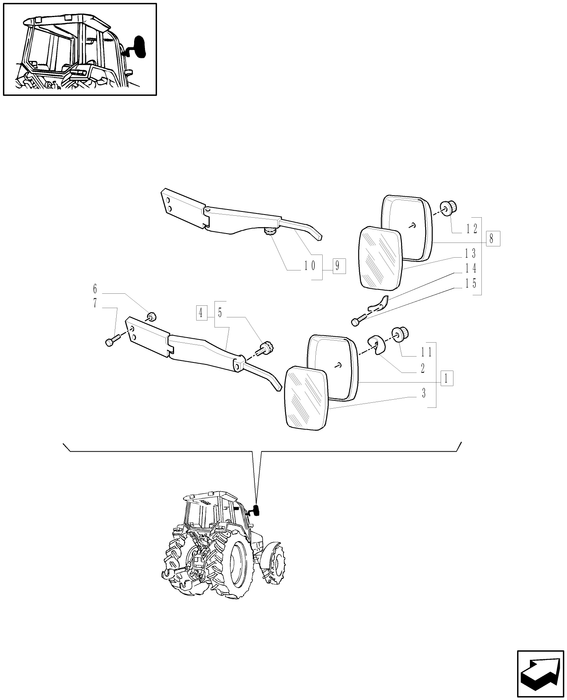 TM120 REPLACEMENT MIRROR