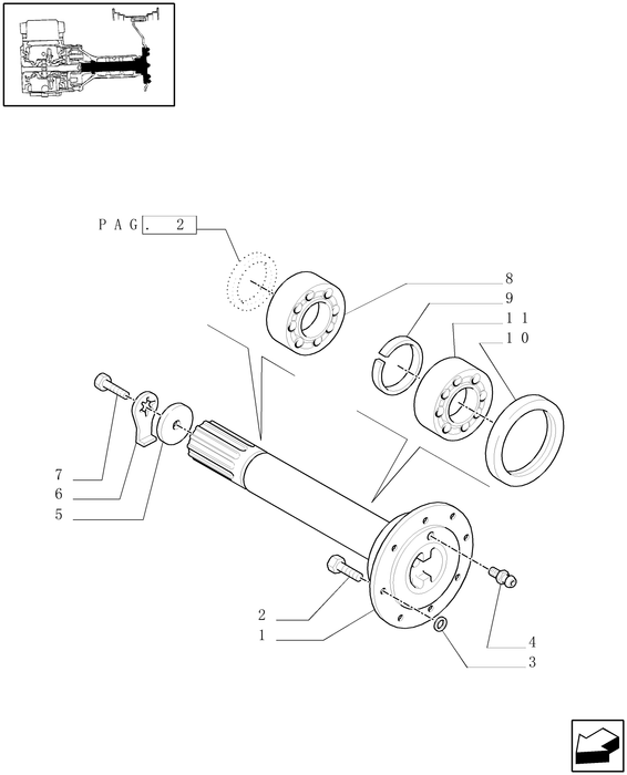 TN70A(2) CONTROL SHAFT