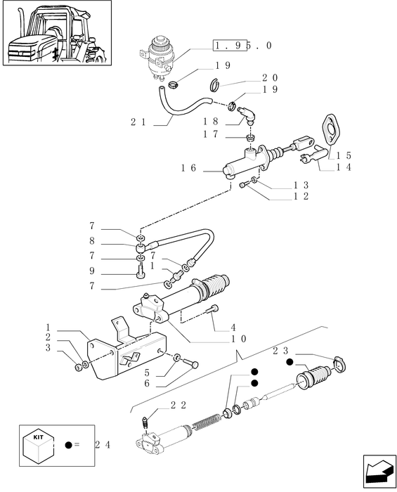 TM120 HYDRAULIC CYLINDER