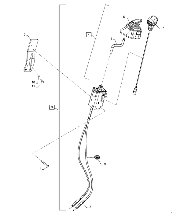 WM70 CONTROL LEVER